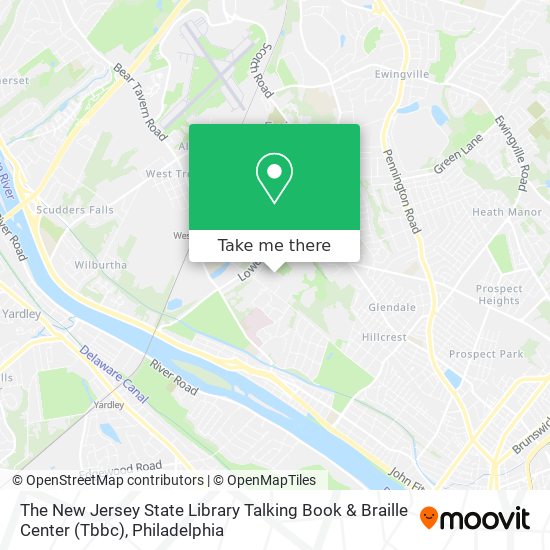Mapa de The New Jersey State Library Talking Book & Braille Center (Tbbc)