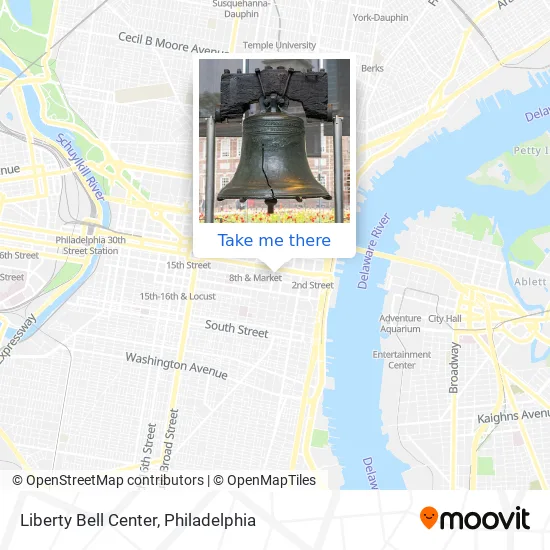 Liberty Bell Center map