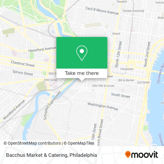 Mapa de Bacchus Market & Catering