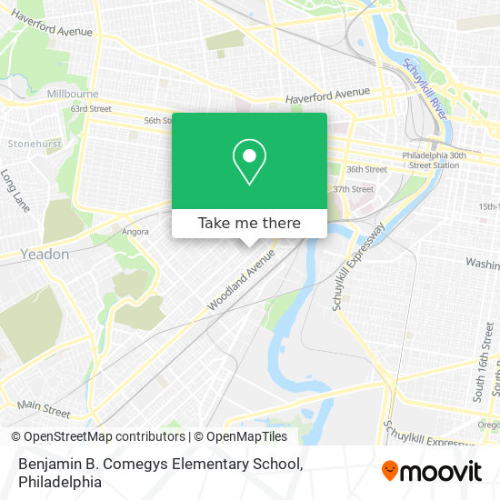 Benjamin B. Comegys Elementary School map