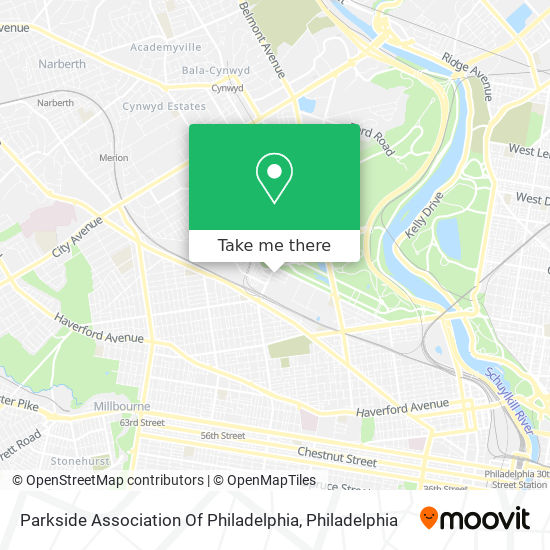 Parkside Association Of Philadelphia map