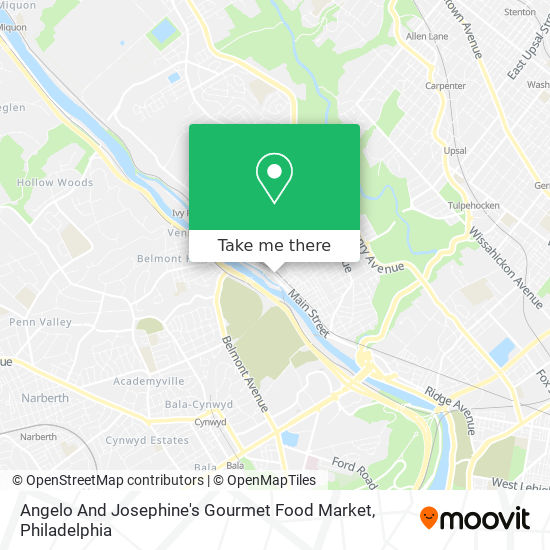 Angelo And Josephine's Gourmet Food Market map