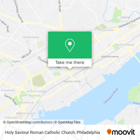 Holy Saviour Roman Catholic Church map
