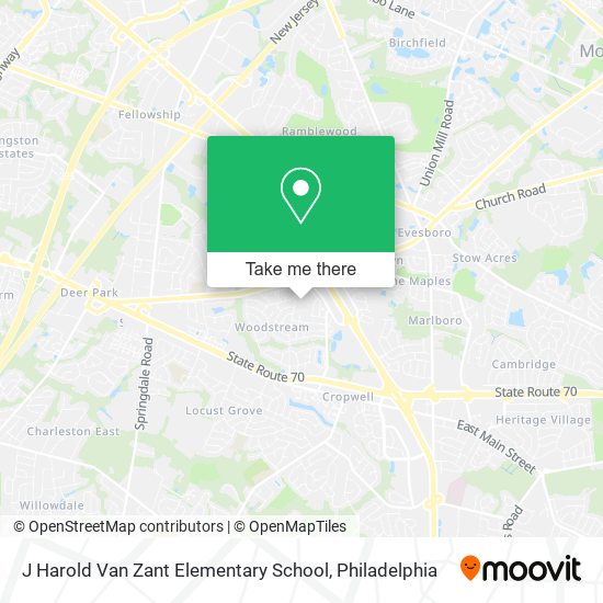 J Harold Van Zant Elementary School map