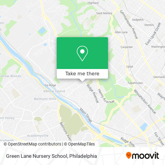 Mapa de Green Lane Nursery School