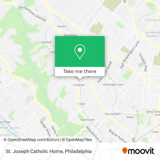 St. Joseph Catholic Home map