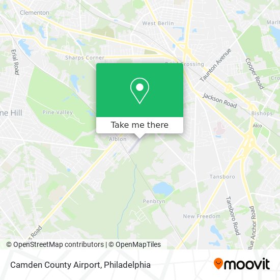 Camden County Airport map