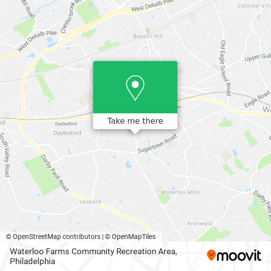 Mapa de Waterloo Farms Community Recreation Area