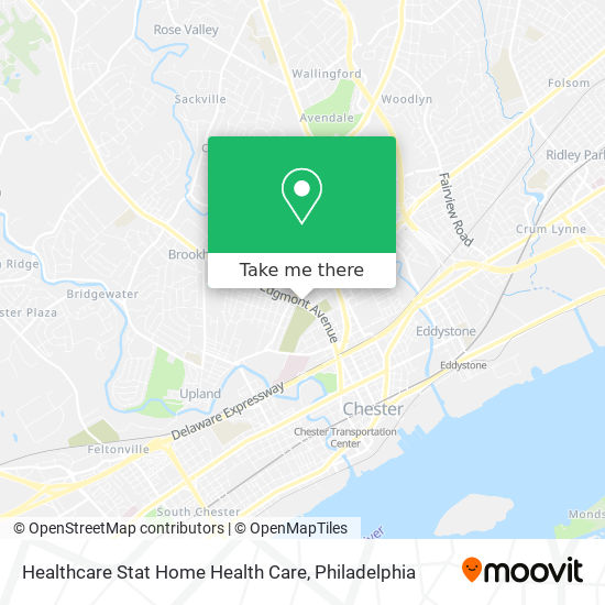 Healthcare Stat Home Health Care map