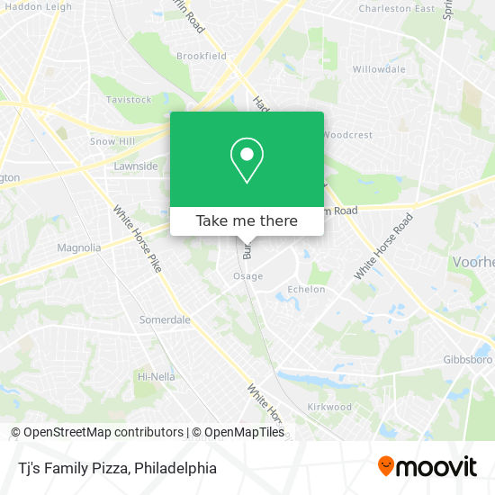 Mapa de Tj's Family Pizza
