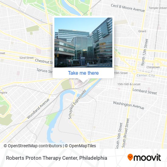 Roberts Proton Therapy Center map