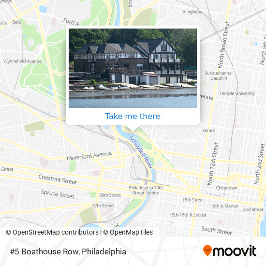 Mapa de #5 Boathouse Row