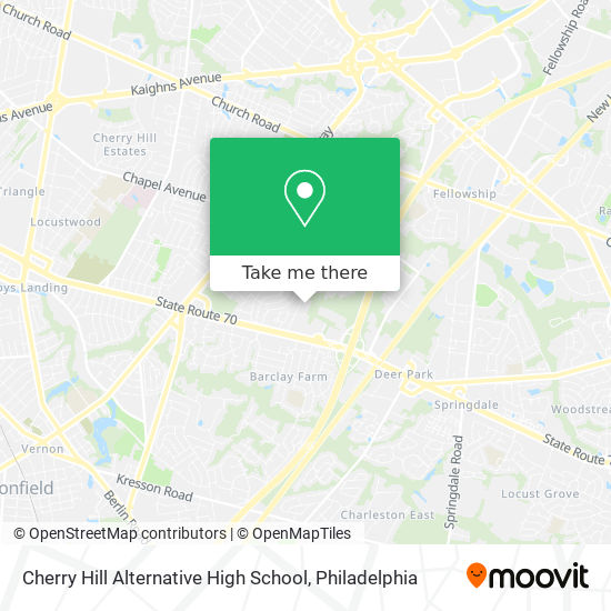 Mapa de Cherry Hill Alternative High School