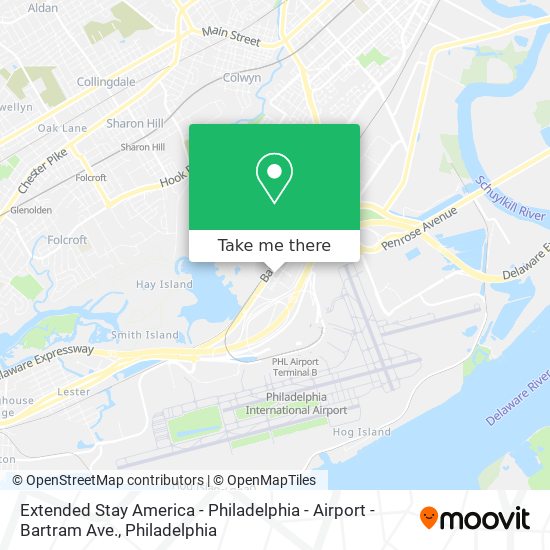 Extended Stay America - Philadelphia - Airport - Bartram Ave. map