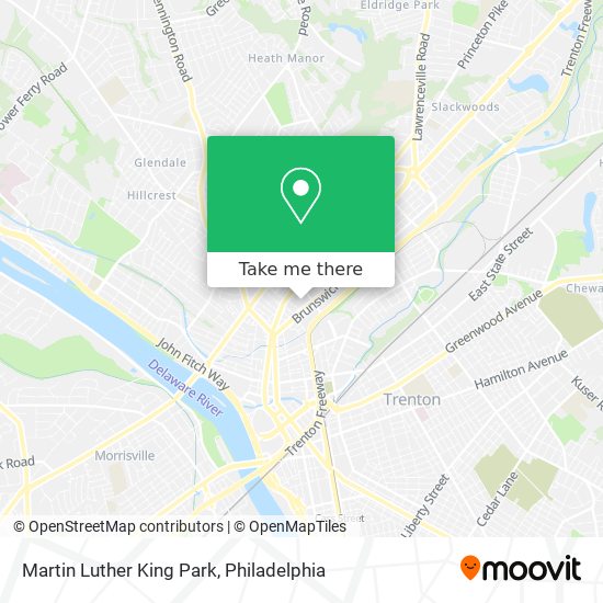Mapa de Martin Luther King Park