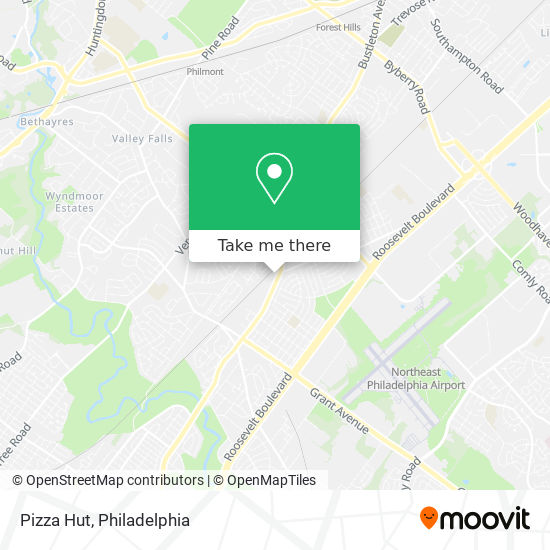 Pizza Hut map