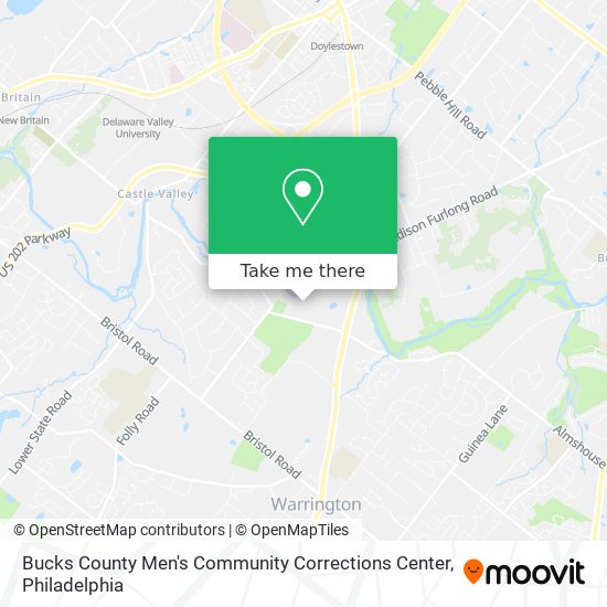 Bucks County Men's Community Corrections Center map