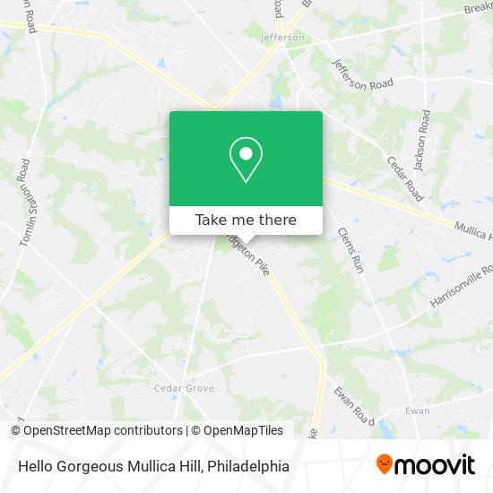 Mapa de Hello Gorgeous Mullica Hill