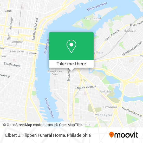 Elbert J. Flippen Funeral Home map