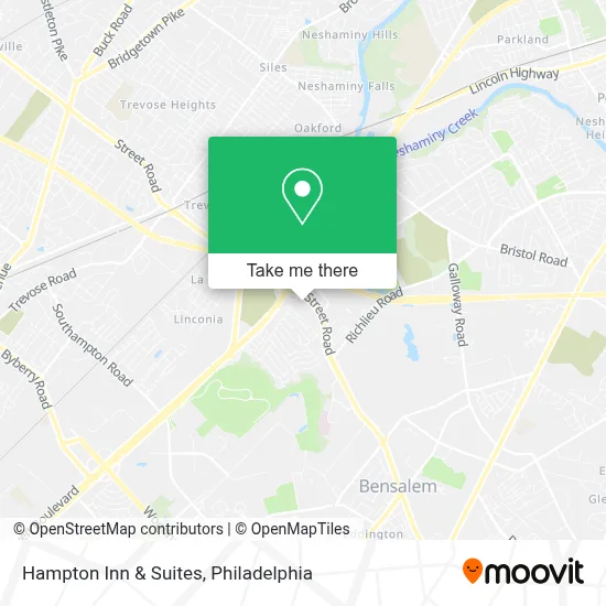 Hampton Inn & Suites map