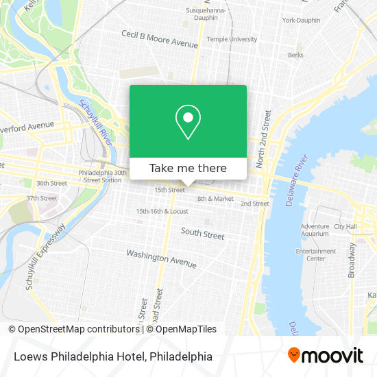 Mapa de Loews Philadelphia Hotel