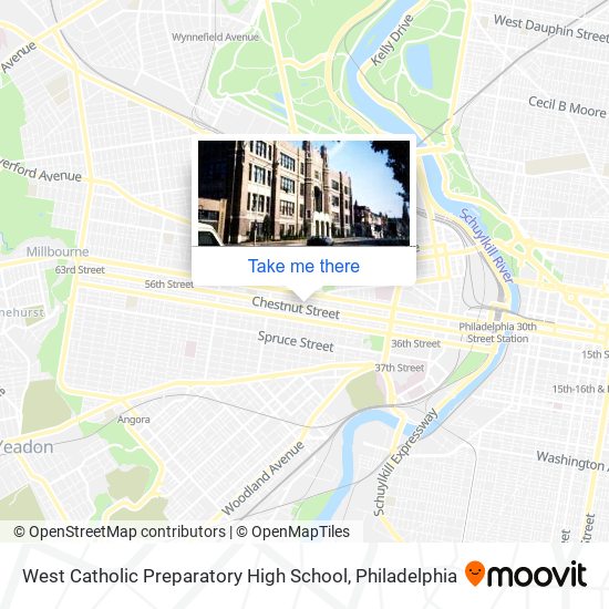Mapa de West Catholic Preparatory High School
