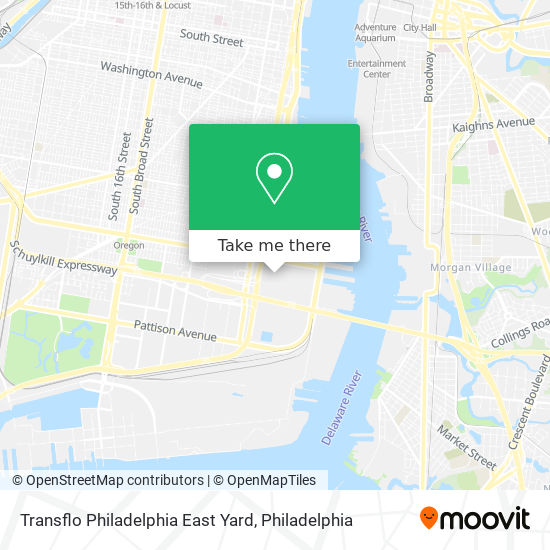 Mapa de Transflo Philadelphia East Yard