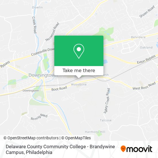 Delaware County Community College - Brandywine Campus map