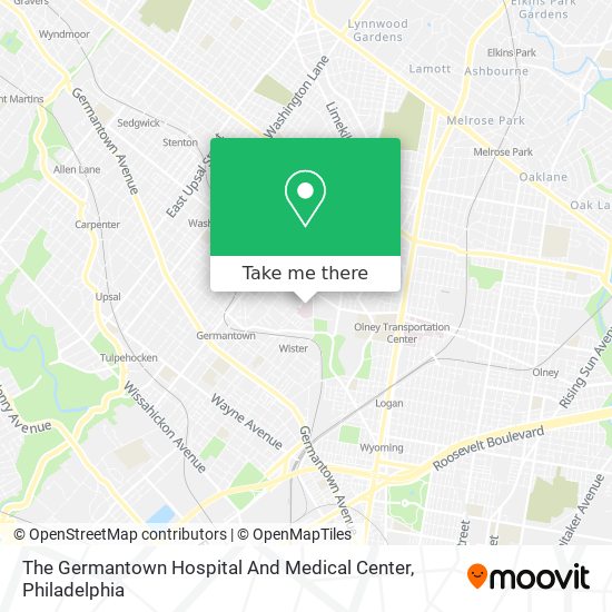 The Germantown Hospital And Medical Center map