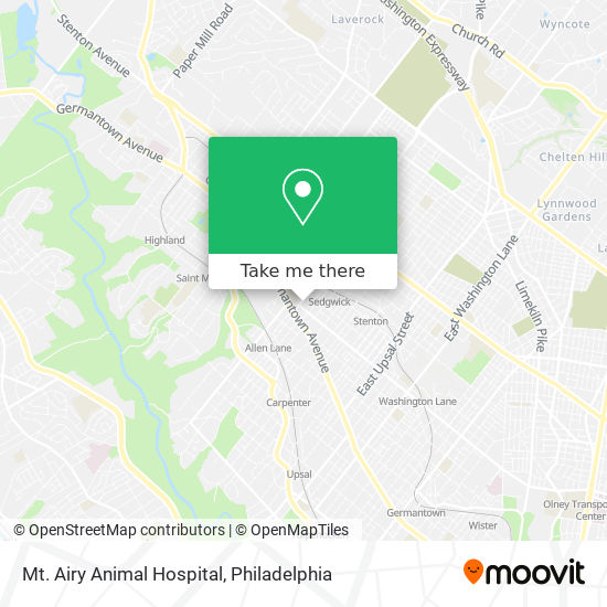 Mapa de Mt. Airy Animal Hospital