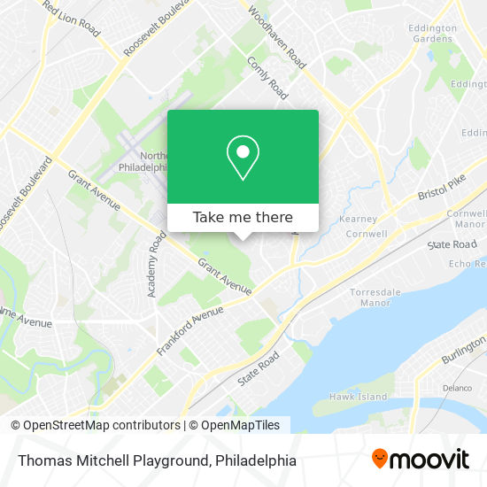 Mapa de Thomas Mitchell Playground