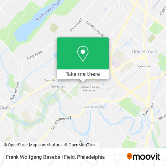 Mapa de Frank Wolfgang Baseball Field