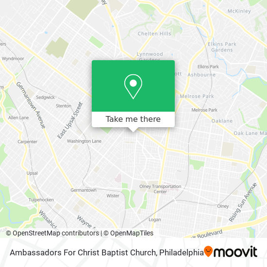 Ambassadors For Christ Baptist Church map