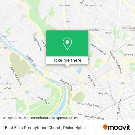 Mapa de East Falls Presbyterian Church