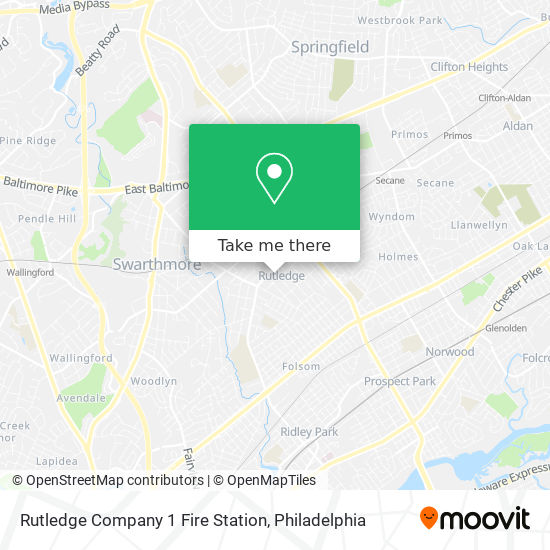 Rutledge Company 1 Fire Station map