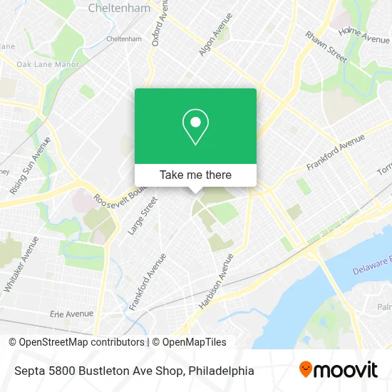 Septa 5800 Bustleton Ave Shop map