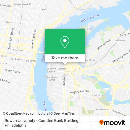 Mapa de Rowan University - Camden Bank Building