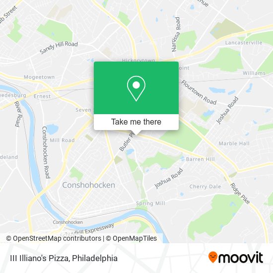 III Illiano's Pizza map
