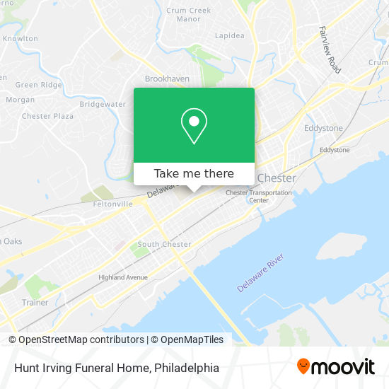 Hunt Irving Funeral Home map