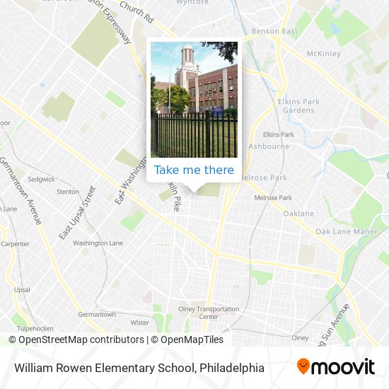William Rowen Elementary School map