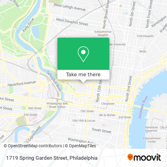 Mapa de 1719 Spring Garden Street