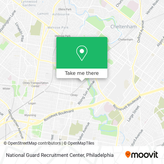 National Guard Recruitment Center map