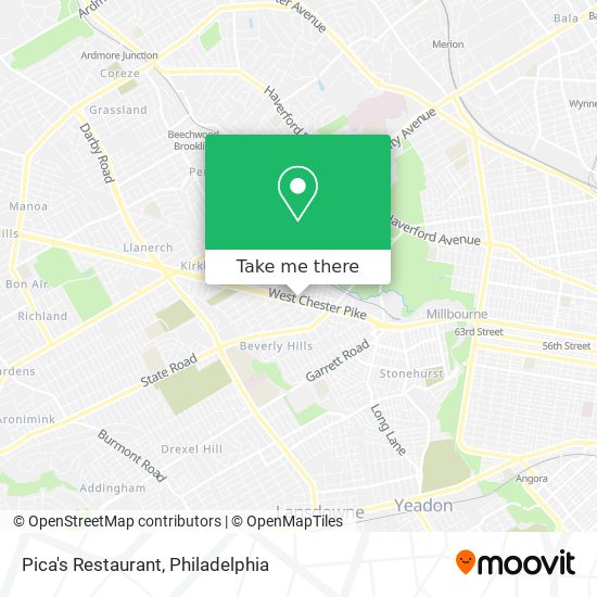 Pica's Restaurant map