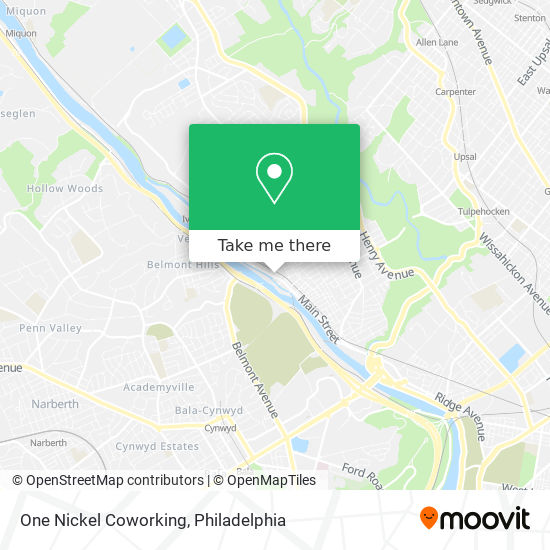 One Nickel Coworking map