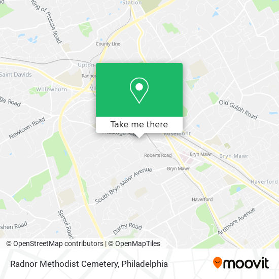 Radnor Methodist Cemetery map