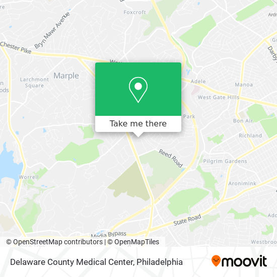 Mapa de Delaware County Medical Center