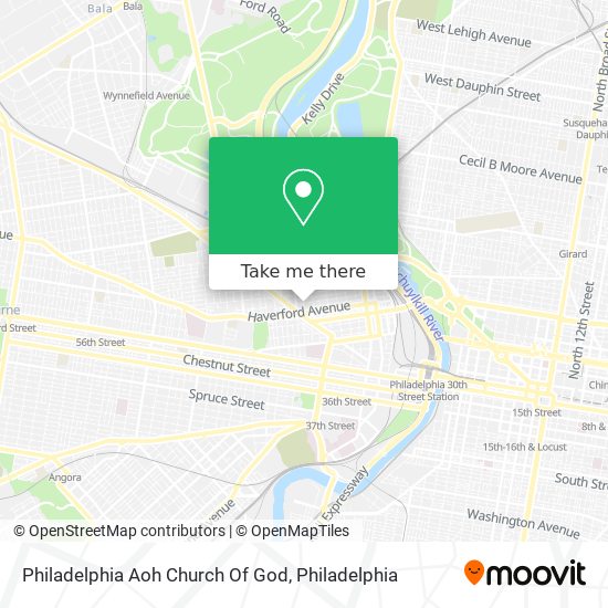 Philadelphia Aoh Church Of God map