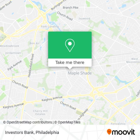 Investors Bank map