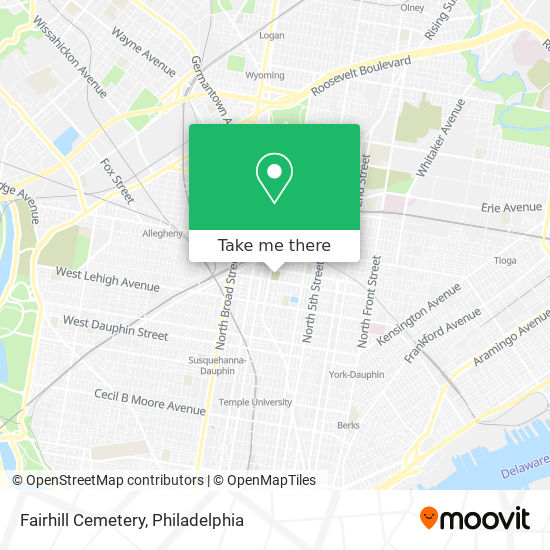 Fairhill Cemetery map