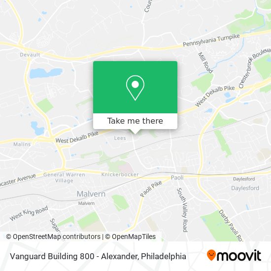 Mapa de Vanguard Building 800 - Alexander